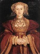HOLBEIN, Hans the Younger Portrait of Anne of Cleves sf oil on canvas